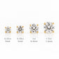 5mm Round Brilliant cut Diamond Stud Earrings - 1ct - Victoria's Jewellery