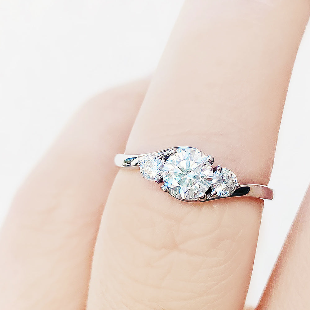 Ava, a Lab Diamond Trilogy Ring
