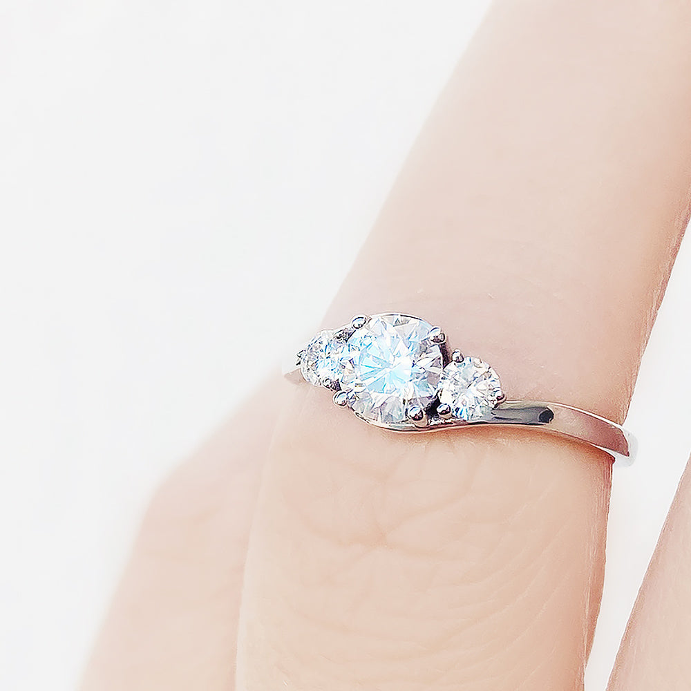 Ava, a Lab Diamond Trilogy Ring