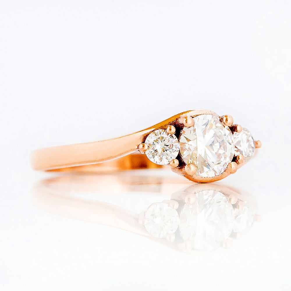 Ava, a Lab Diamond Trilogy Ring
