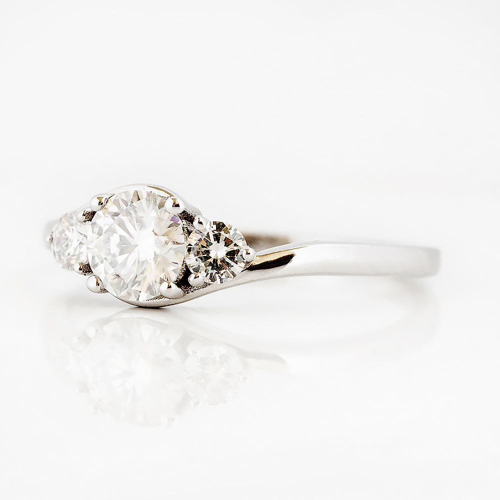 Ava, a Lab Diamond Trilogy Ring
