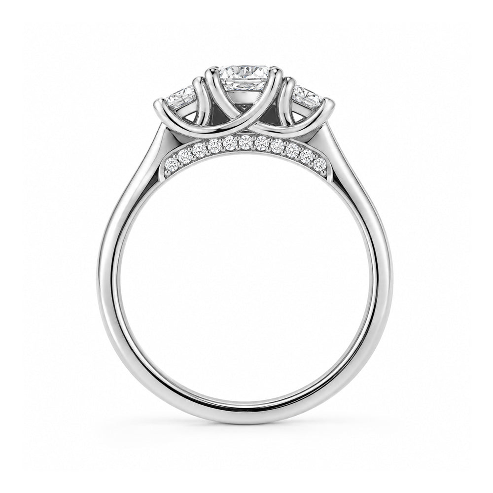 Milani, a Lab Diamond Trilogy Engagement Ring - Victoria's Jewellery