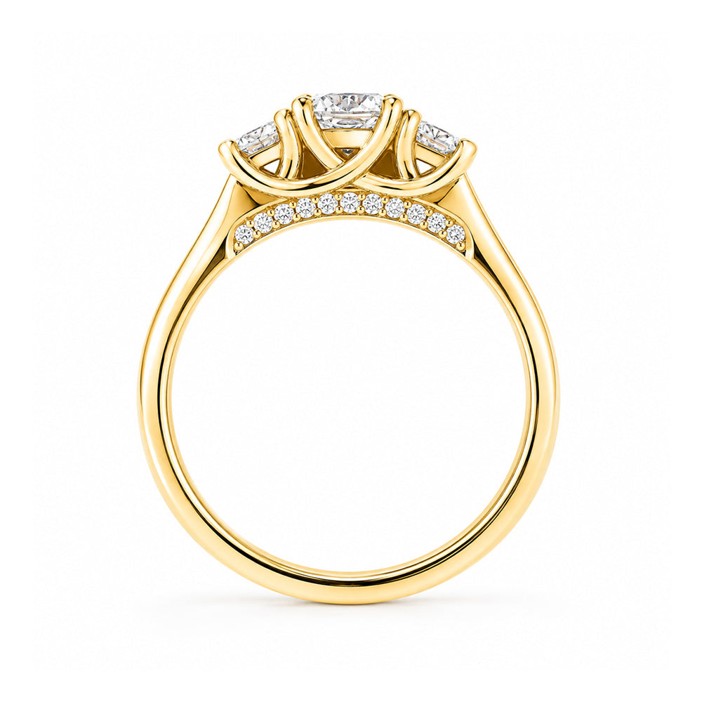 Milani, a Lab Diamond Trilogy Engagement Ring - Victoria's Jewellery