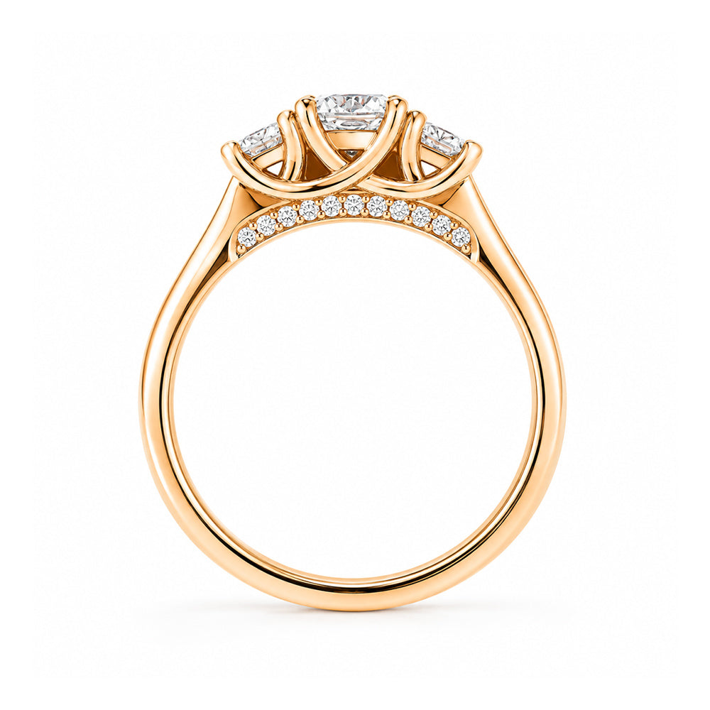 Milani, a Lab Diamond Trilogy Engagement Ring - Victoria's Jewellery
