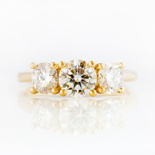 Aria, a Lab Diamond Trilogy Ring - 2ct - Victoria's Jewellery