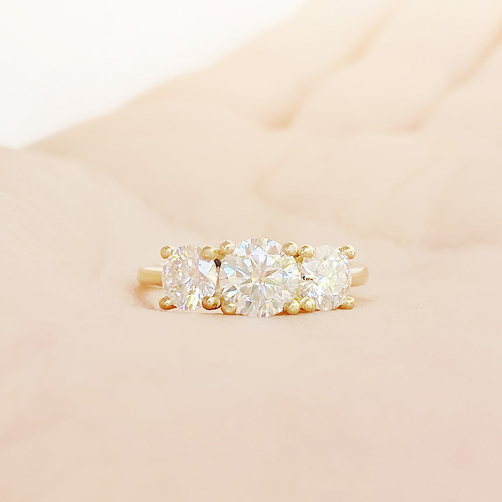 Aria, a Lab Diamond Trilogy Ring - 2ct - Victoria's Jewellery