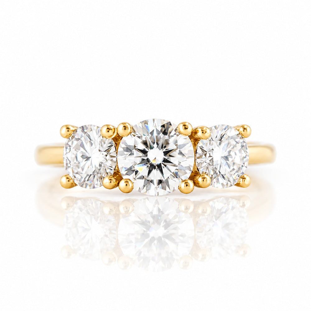 Aria, a Lab Diamond Trilogy Ring - 2ct - Victoria's Jewellery