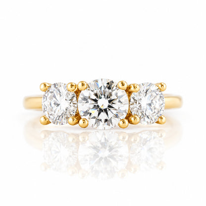 Aria, a Lab Diamond Trilogy Ring - 2ct - Victoria's Jewellery