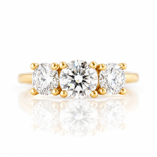 Aria, a Lab Diamond Trilogy Ring - 2ct - Victoria's Jewellery