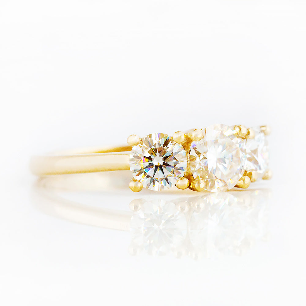 Aria, a Lab Diamond Trilogy Ring - 2ct - Victoria's Jewellery