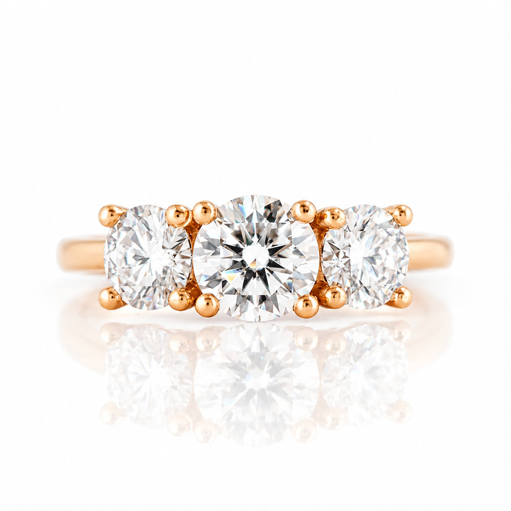 Aria, a Lab Diamond Trilogy Ring - 2ct - Victoria's Jewellery