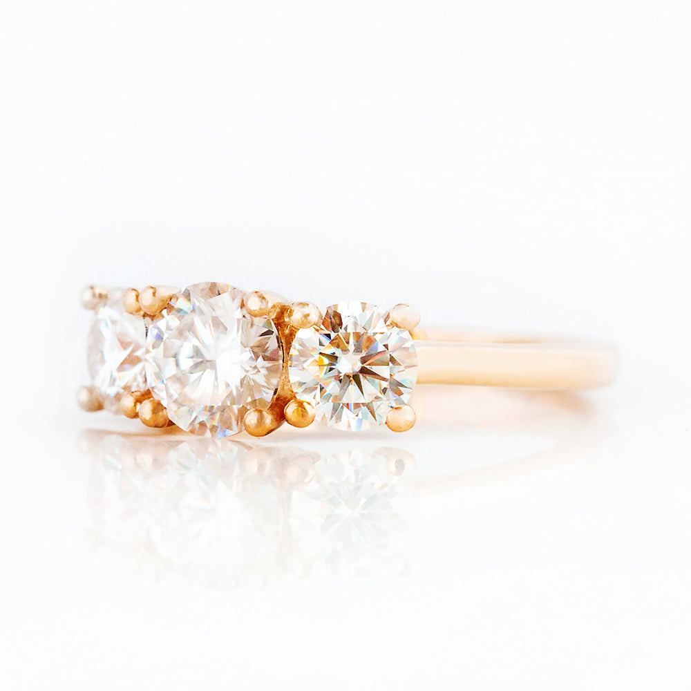 Aria, a Lab Diamond Trilogy Ring - 2ct - Victoria's Jewellery