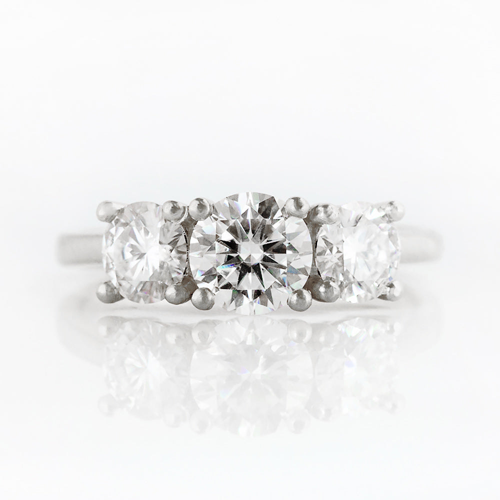 Aria, a Lab Diamond Trilogy Ring - 2ct - Victoria's Jewellery