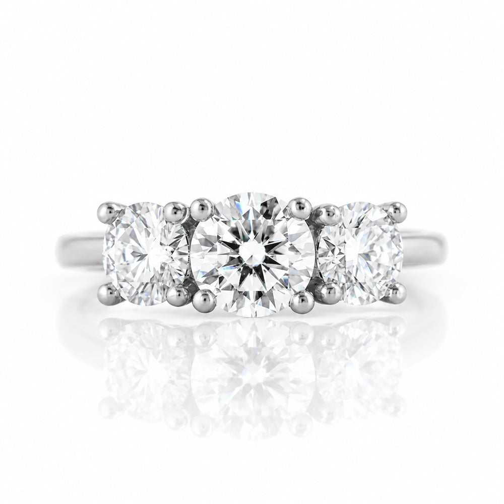 Aria, a Lab Diamond Trilogy Ring - 2ct - Victoria's Jewellery