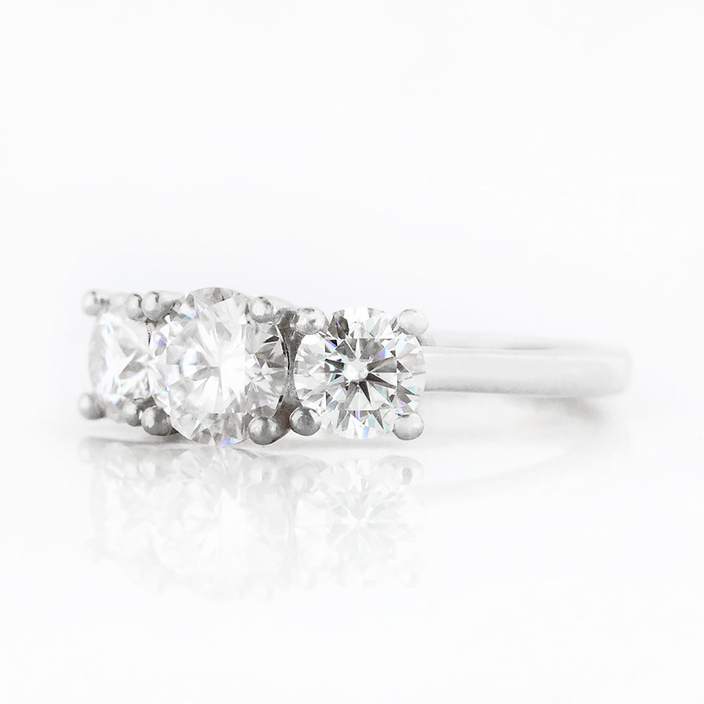 Aria, a Lab Diamond Trilogy Ring - 2ct - Victoria's Jewellery