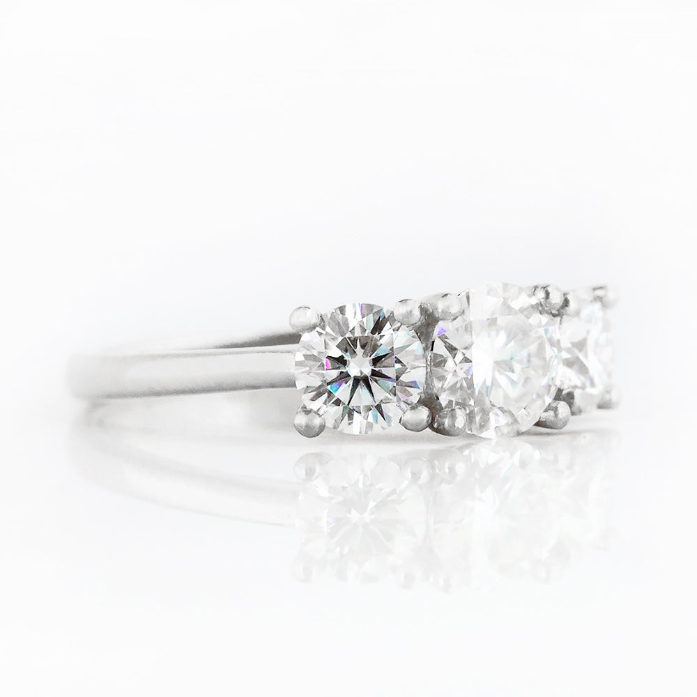 Aria, a Lab Diamond Trilogy Ring - 2ct - Victoria's Jewellery