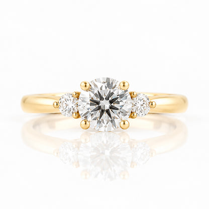 Lea, a Lab Diamond Trilogy Engagement Ring - Victoria's Jewellery