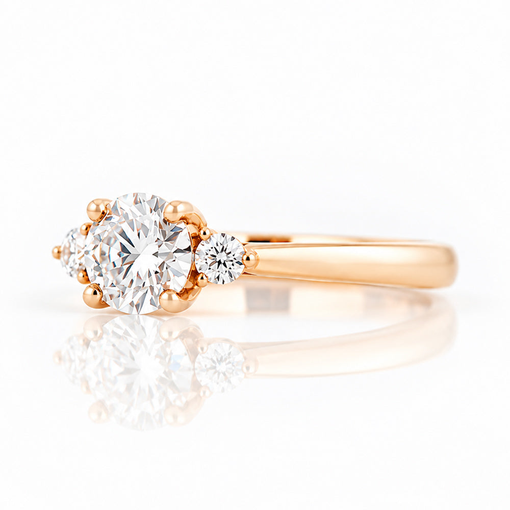 Lea, a Lab Diamond Trilogy Engagement Ring - Victoria's Jewellery
