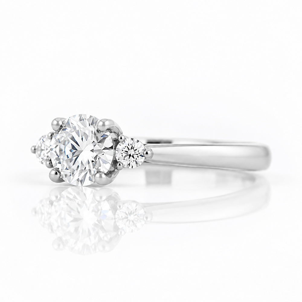 Lea, a Lab Diamond Trilogy Engagement Ring - Victoria's Jewellery
