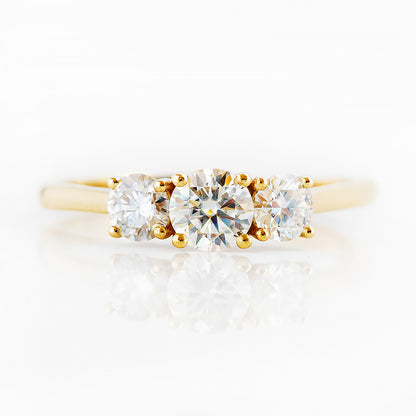 Aria, a Lab Diamond Trilogy Ring - 1ct - Victoria's Jewellery
