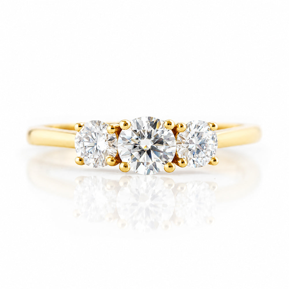 Aria, a Lab Diamond Trilogy Ring - 1ct - Victoria's Jewellery
