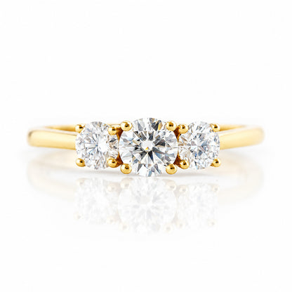 Aria, a Lab Diamond Trilogy Ring - 1ct - Victoria's Jewellery