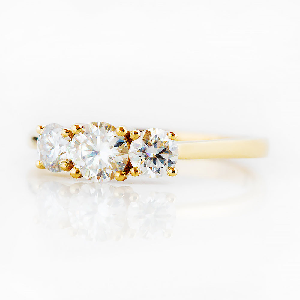 Aria, a Lab Diamond Trilogy Ring - 1ct - Victoria's Jewellery