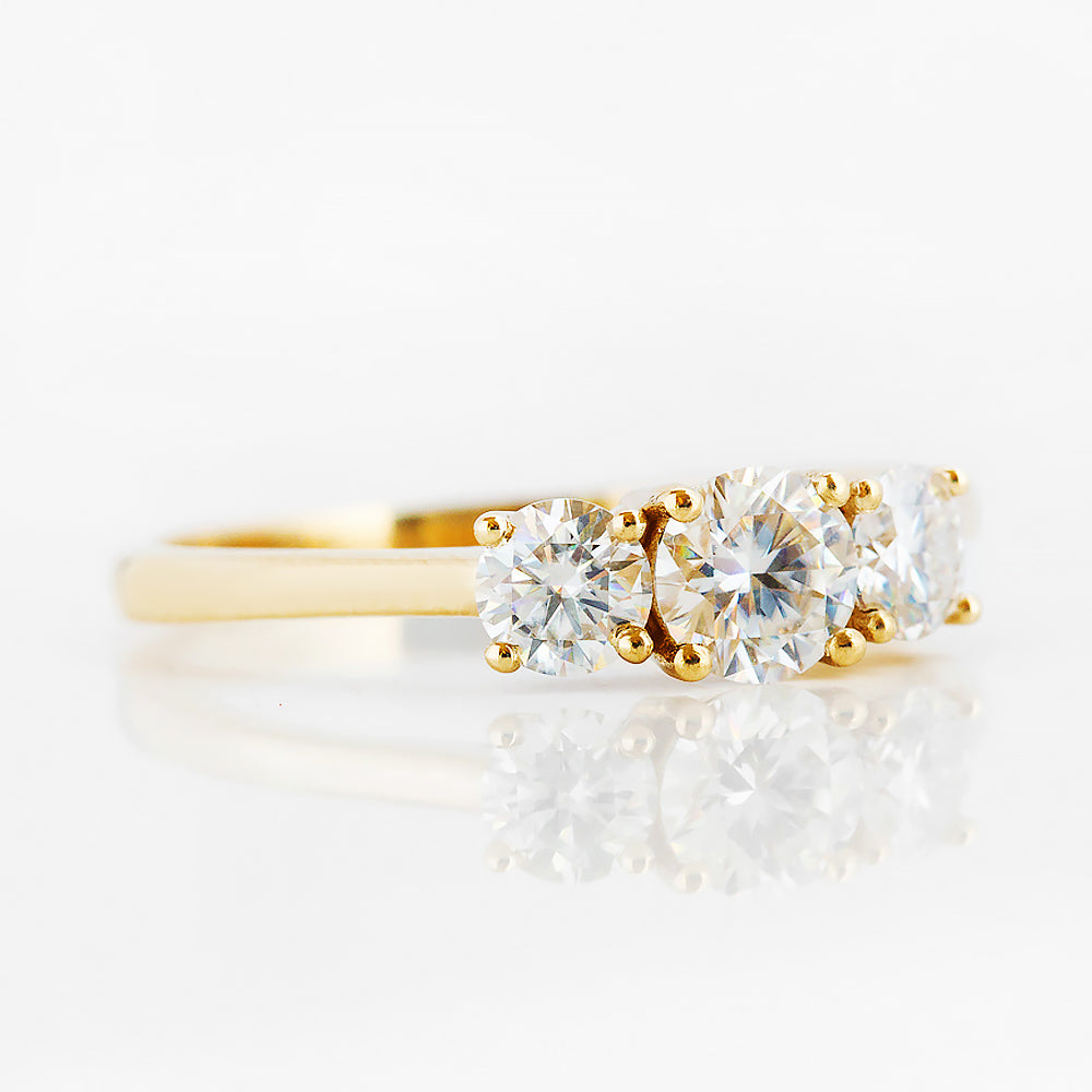 Aria, a Lab Diamond Trilogy Ring - 1ct - Victoria's Jewellery