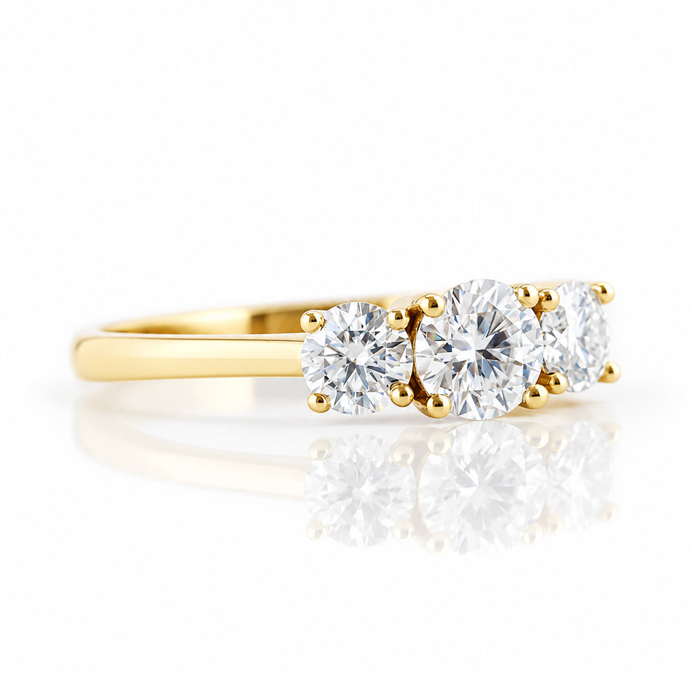 Aria, a Lab Diamond Trilogy Ring - 1ct - Victoria's Jewellery