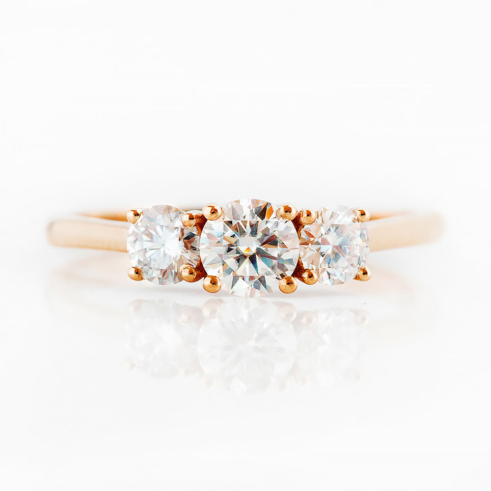 Aria, a Lab Diamond Trilogy Ring - 1ct - Victoria's Jewellery