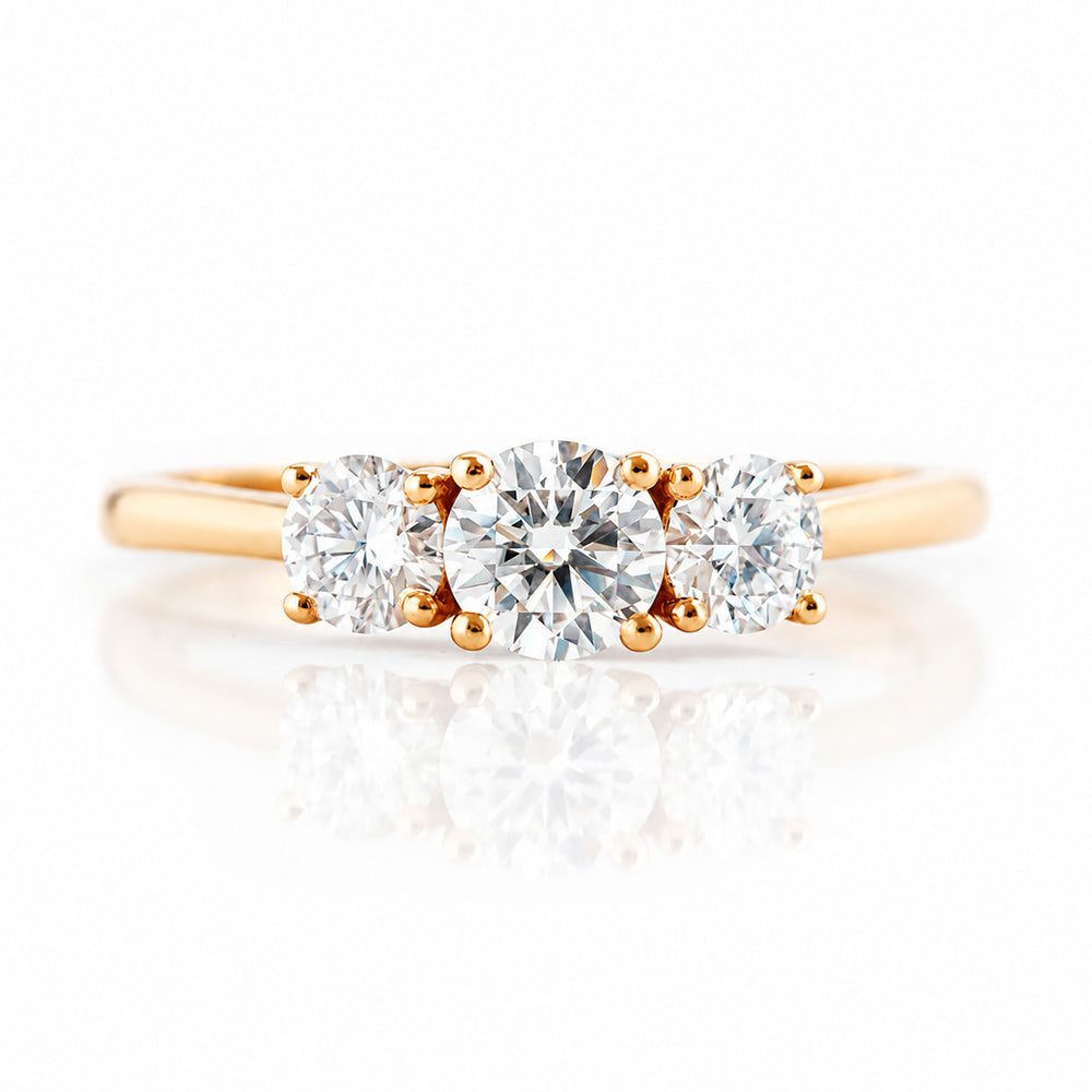 Aria, a Lab Diamond Trilogy Ring - 1ct - Victoria's Jewellery
