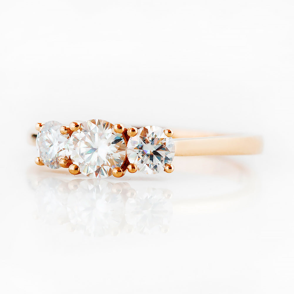 Aria, a Lab Diamond Trilogy Ring - 1ct - Victoria's Jewellery