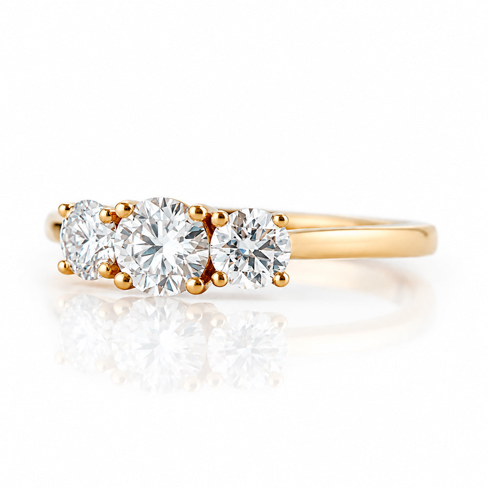 Aria, a Lab Diamond Trilogy Ring - 1ct - Victoria's Jewellery