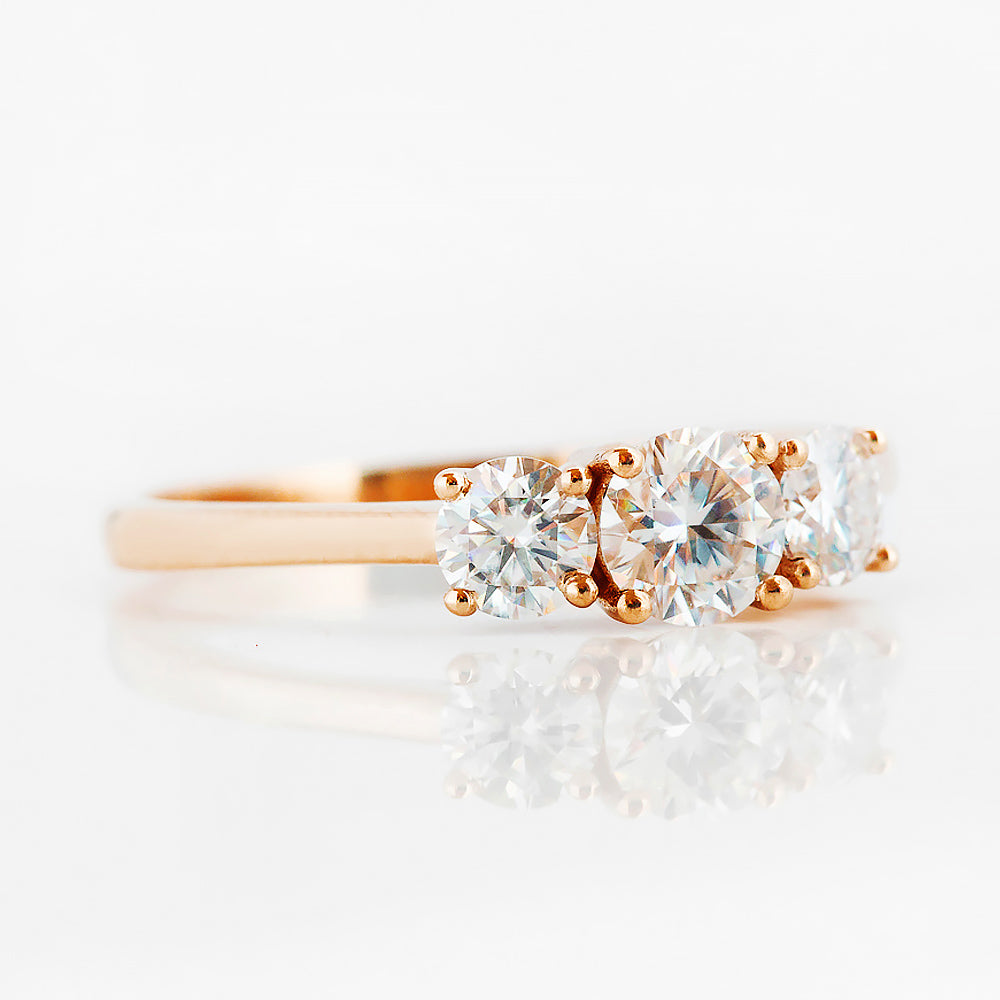Aria, a Lab Diamond Trilogy Ring - 1ct - Victoria's Jewellery