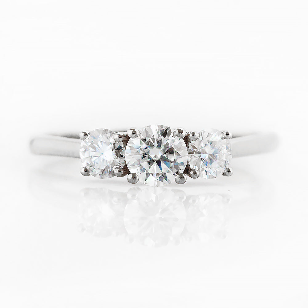 Aria, a Lab Diamond Trilogy Ring - 1ct - Victoria's Jewellery