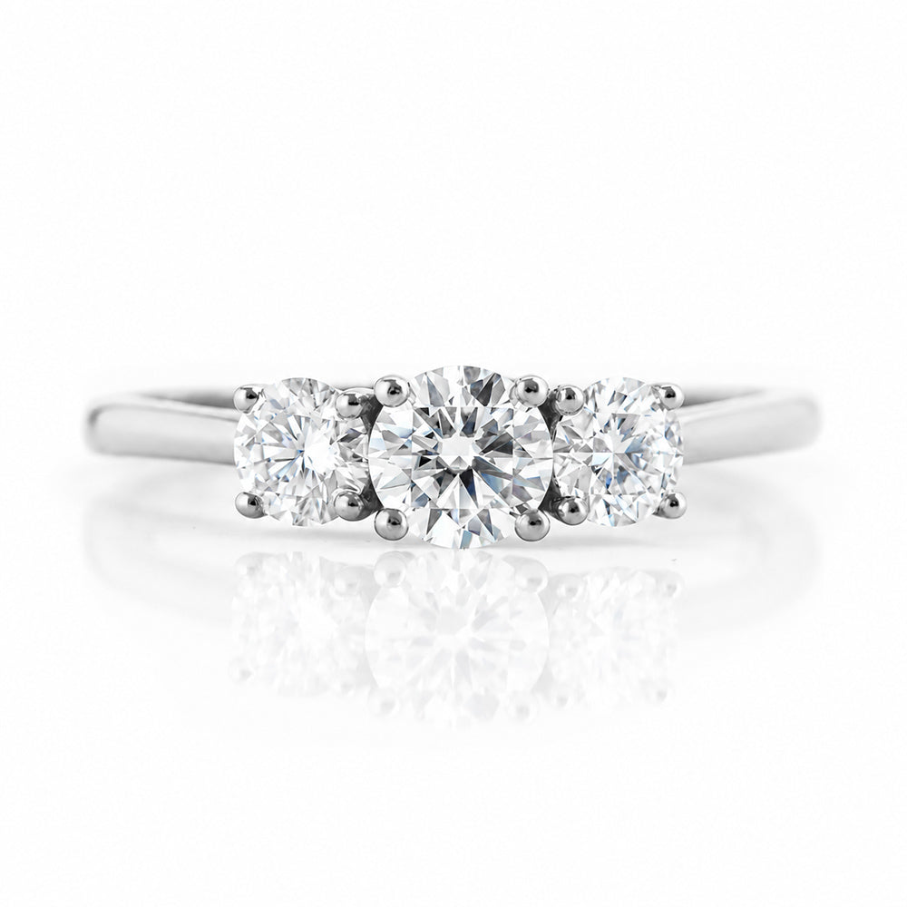 Aria, a Lab Diamond Trilogy Ring - 1ct - Victoria's Jewellery