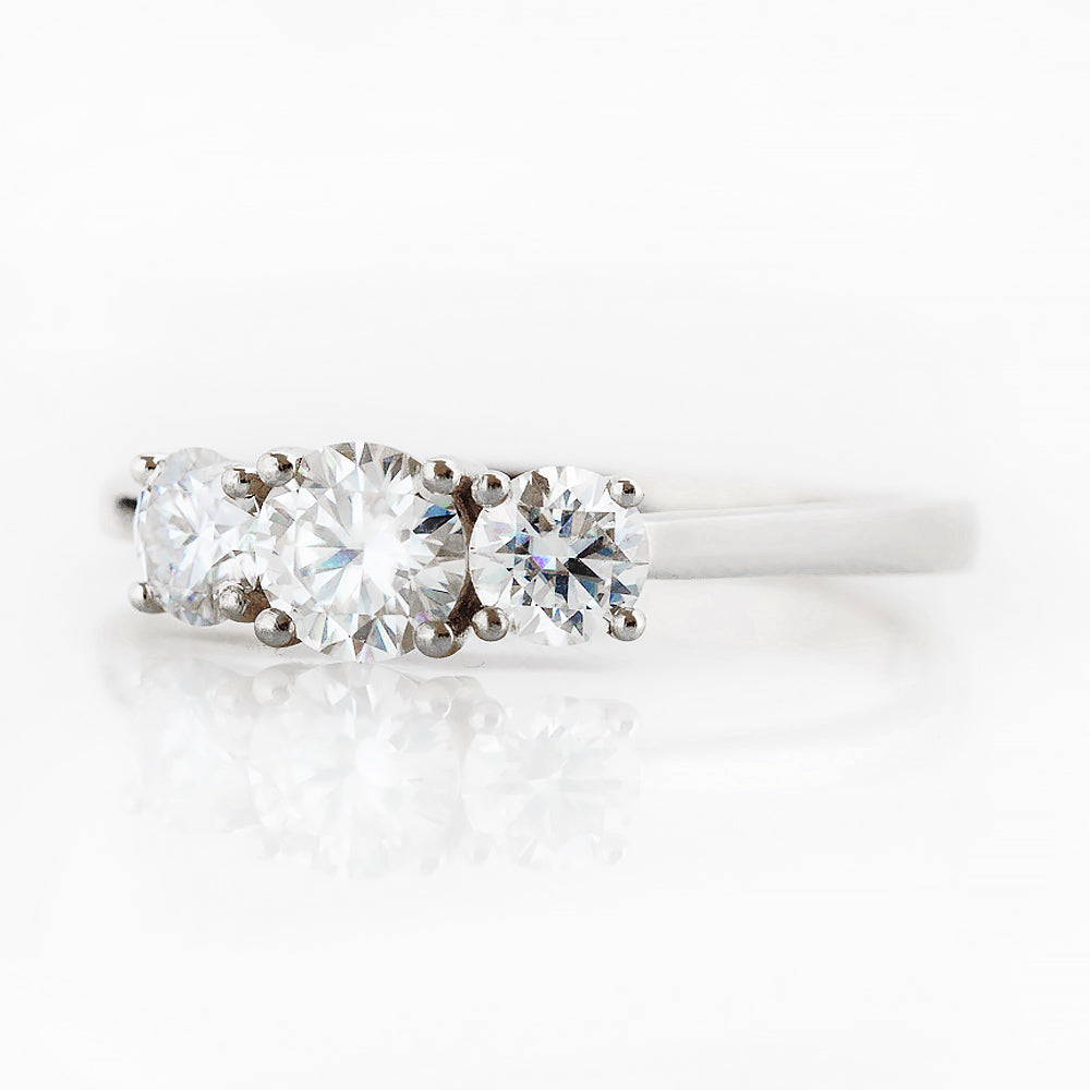 Aria, a Lab Diamond Trilogy Ring - 1ct - Victoria's Jewellery