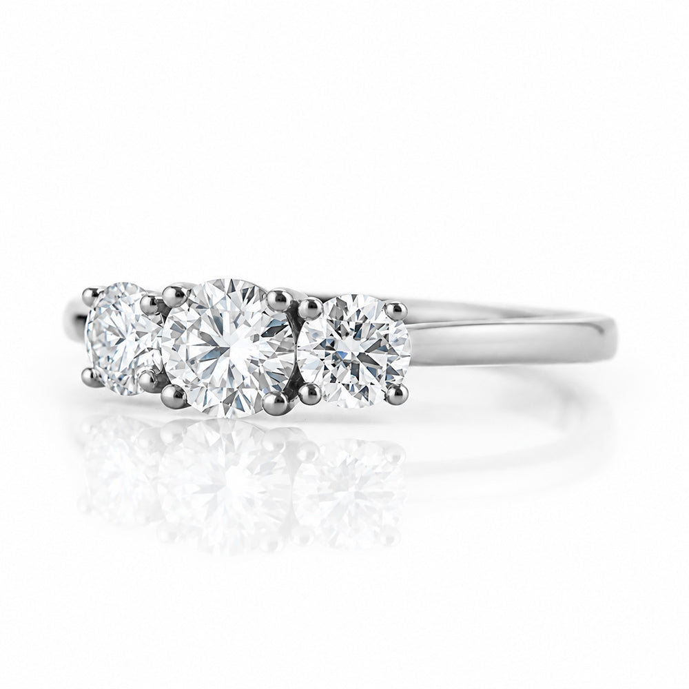 Aria, a Lab Diamond Trilogy Ring - 1ct - Victoria's Jewellery