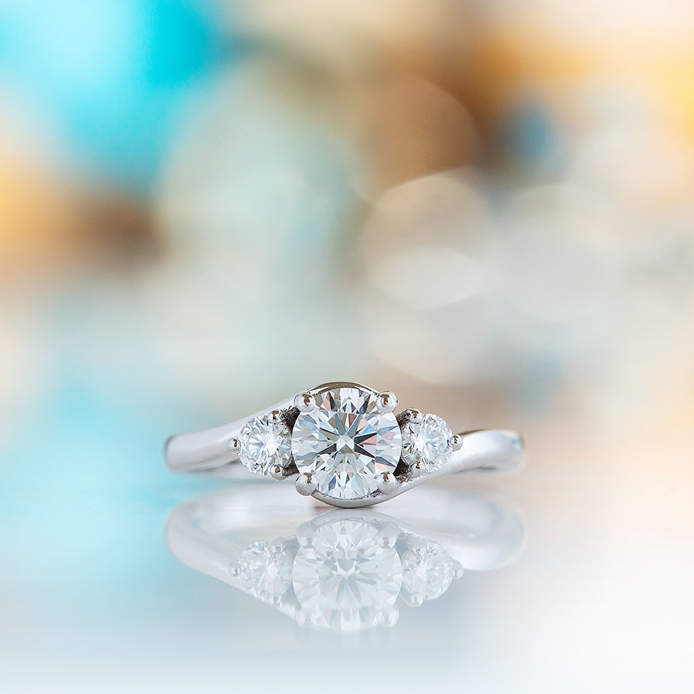 Ava, a Lab Diamond Trilogy Ring