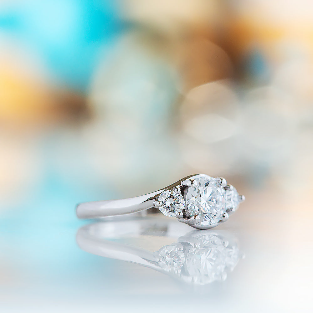 Ava, a Lab Diamond Trilogy Ring