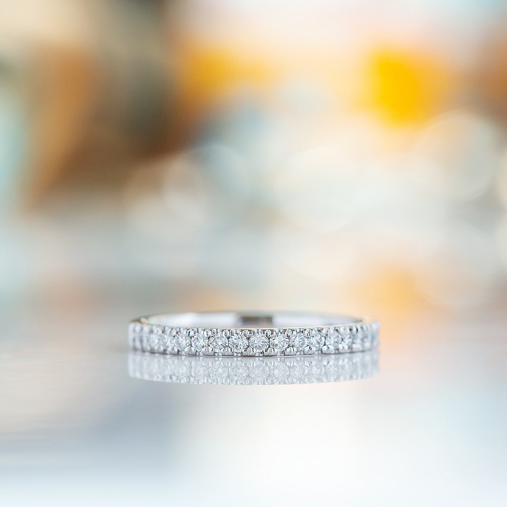 Emma, a Brilliant cut Lab Diamond Wedding Band