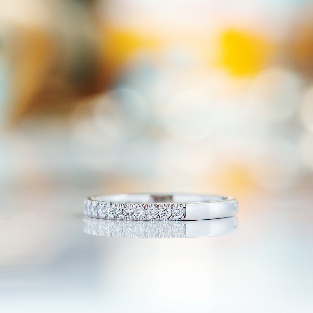 Emma, a Brilliant cut Lab Diamond Wedding Band