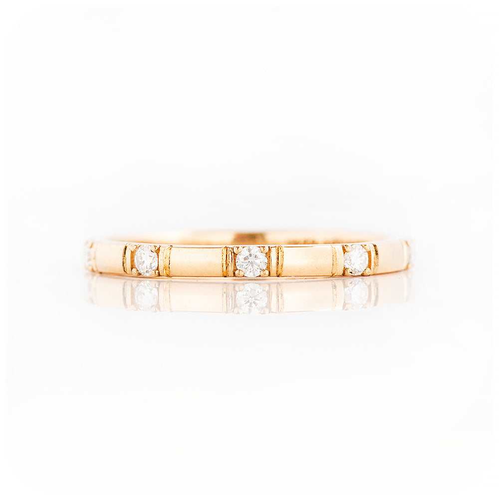 Brilliant cut Lab Diamond Wedding Band - Victoria's Jewellery