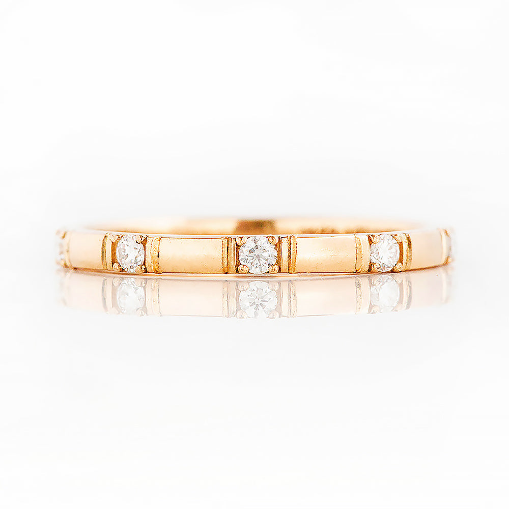 Zia, a Lab Diamond Wedding Band - Victoria's Jewellery