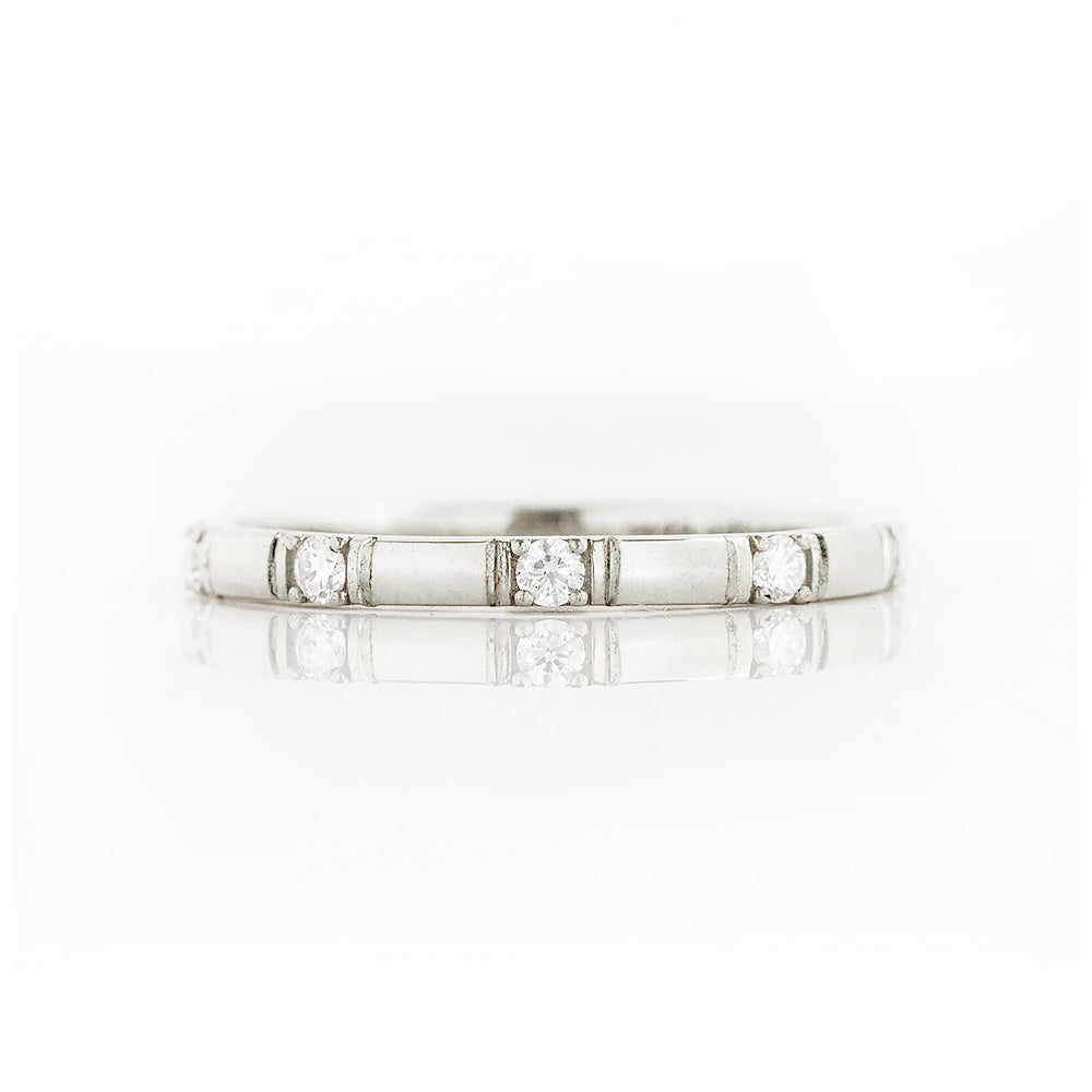 Brilliant cut Lab Diamond Wedding Band - Victoria's Jewellery