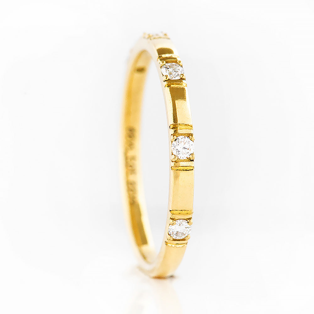 Zia, a Lab Diamond Wedding Band - Victoria's Jewellery