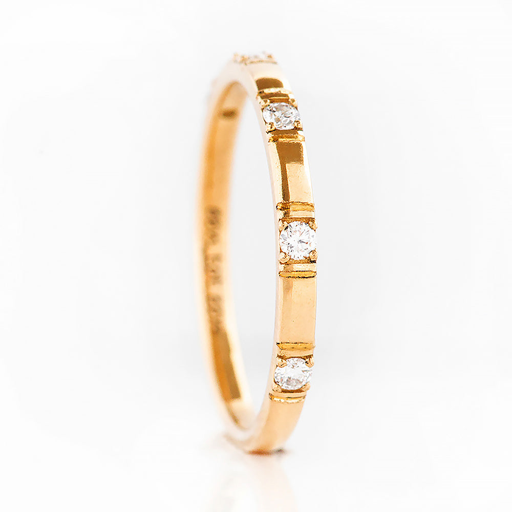 Zia, a Lab Diamond Wedding Band - Victoria's Jewellery