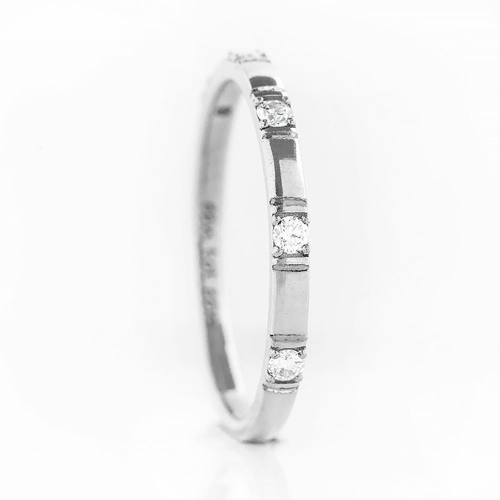Zia, a Lab Diamond Wedding Band - Victoria's Jewellery