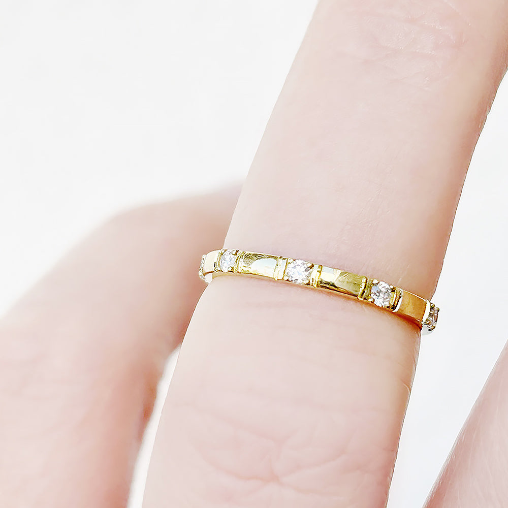 Zia, a Lab Diamond Wedding Band - Victoria's Jewellery