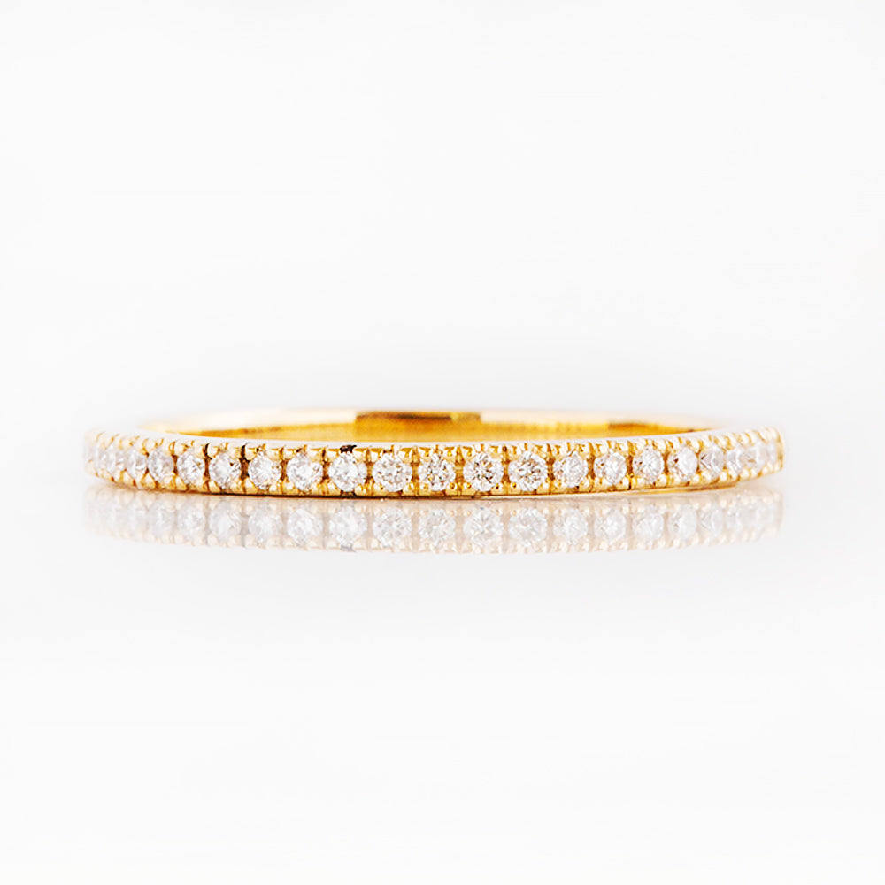 Emma, a Brilliant cut Lab Diamond Wedding Band - 1mm